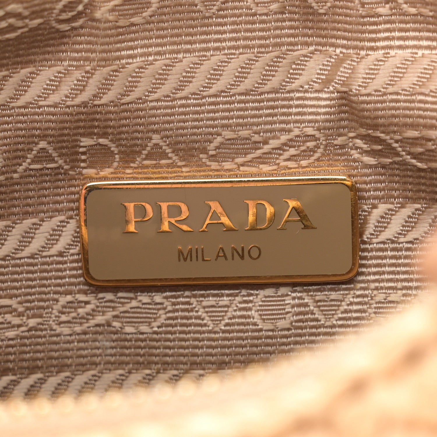 Prada Yarn Raffia Effect Crochet Mini Re-Edition 2000 Shoulder Bag Naturale 5 of 12