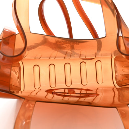Telfar x MELISSA Jelly Medium Shopping Bag Clear Brown 5 of 9