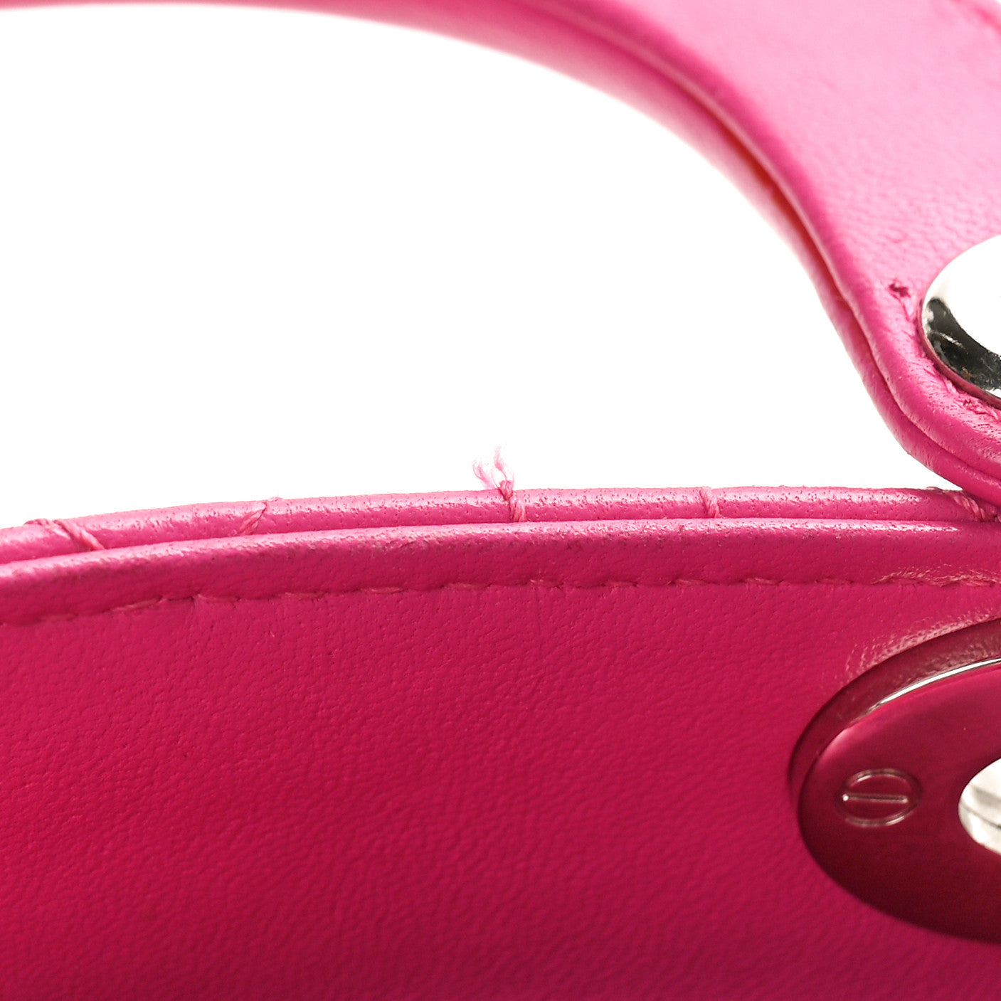 Lambskin Cannage Micro Lady Dior Pink
