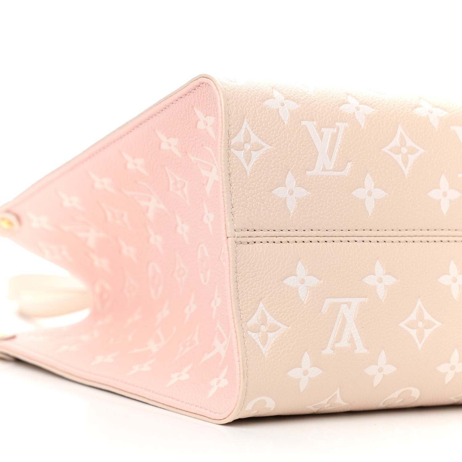 Louis Vuitton Empreinte Monogram Spring In The City Onthego MM Beige Pink Yellow 7 of 9