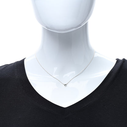 Tiffany Sterling Silver Aquamarine .13ct Elsa Peretti Color By The Yard Pendant Necklace 3 of 4