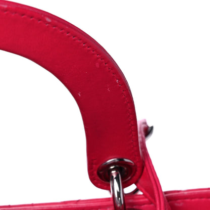 Christian Dior Lambskin Cannage Medium Lady Dior Pink 7 of 8