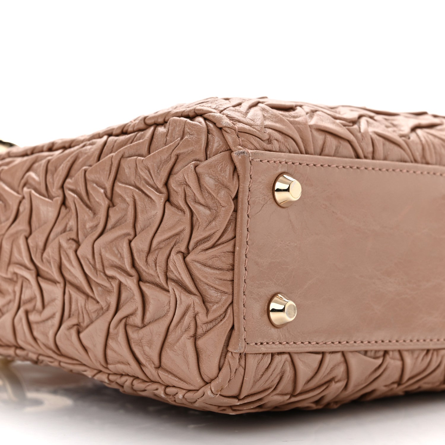 Christian Dior Lambskin Gathered Mini Lady Dior Fard 9 of 11