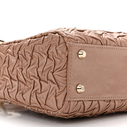 Christian Dior Lambskin Gathered Mini Lady Dior Fard 9 of 11