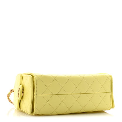 Chanel Caviar Quilted Mini Chanel 25 Handbag Light Yellow Light Yellow 4 of 11