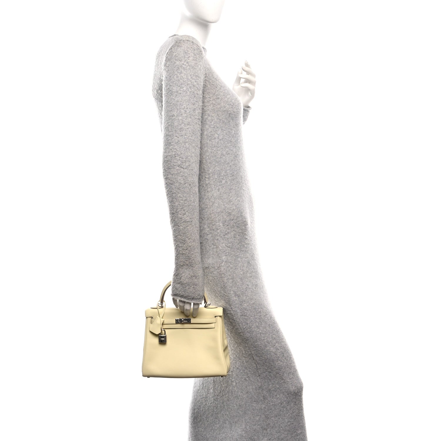 Hermes Swift Kelly Retourne 25 Jaune Milton 2 of 11