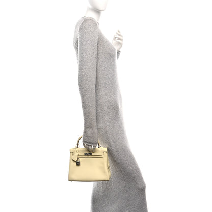 Hermes Swift Kelly Retourne 25 Jaune Milton 2 of 11
