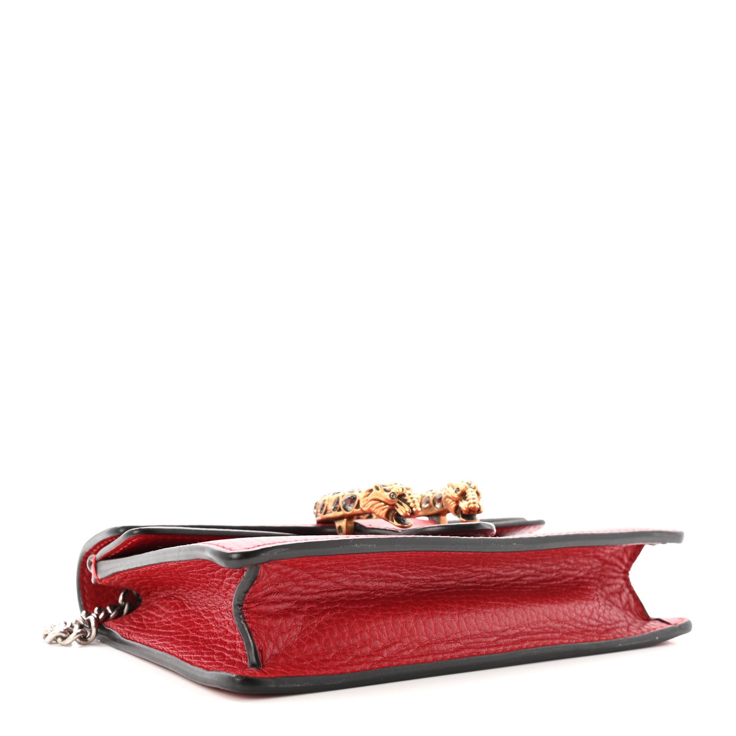 Gucci Calfskin Super Mini Dionysus Shoulder Bag Hibiscus Red 4 of 9