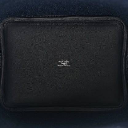 Hermes Wool Felt Swift Go Team Picotin Lock 18 Caban Bleu Nuit 5 of 11