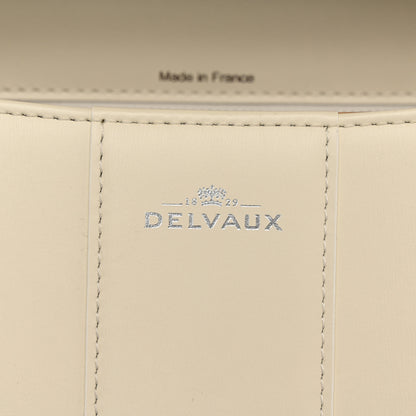 Delvaux Box Calfskin Studded MM Brillant Satchel Ivory 6 of 12
