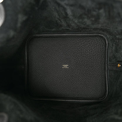 Hermes Taurillon Clemence Picotin Lock 22 MM Black 8 of 15