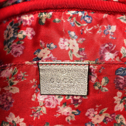 Gucci Laminated Nappa Trapuntata Small Zumi Shoulder Bag Rosso Marine Argento 6 of 11