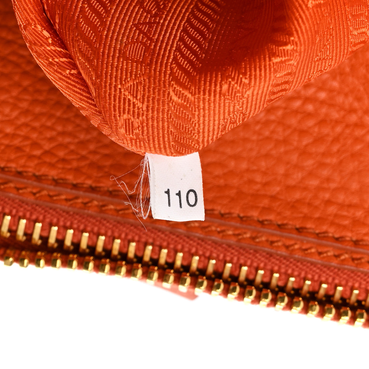 Prada Vitello Daino Tote Papaya 9 of 12
