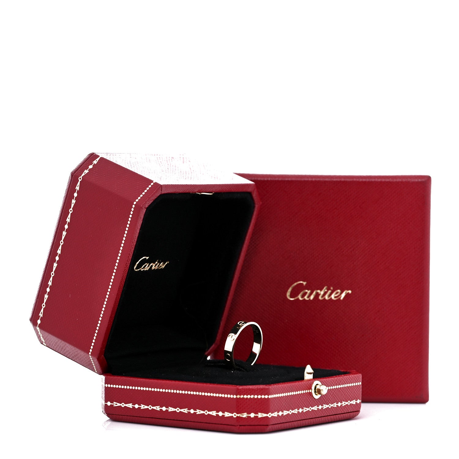 Cartier 18K Yellow Gold 3.5mm LOVE Wedding Band Ring 53 6.5 6 of 6