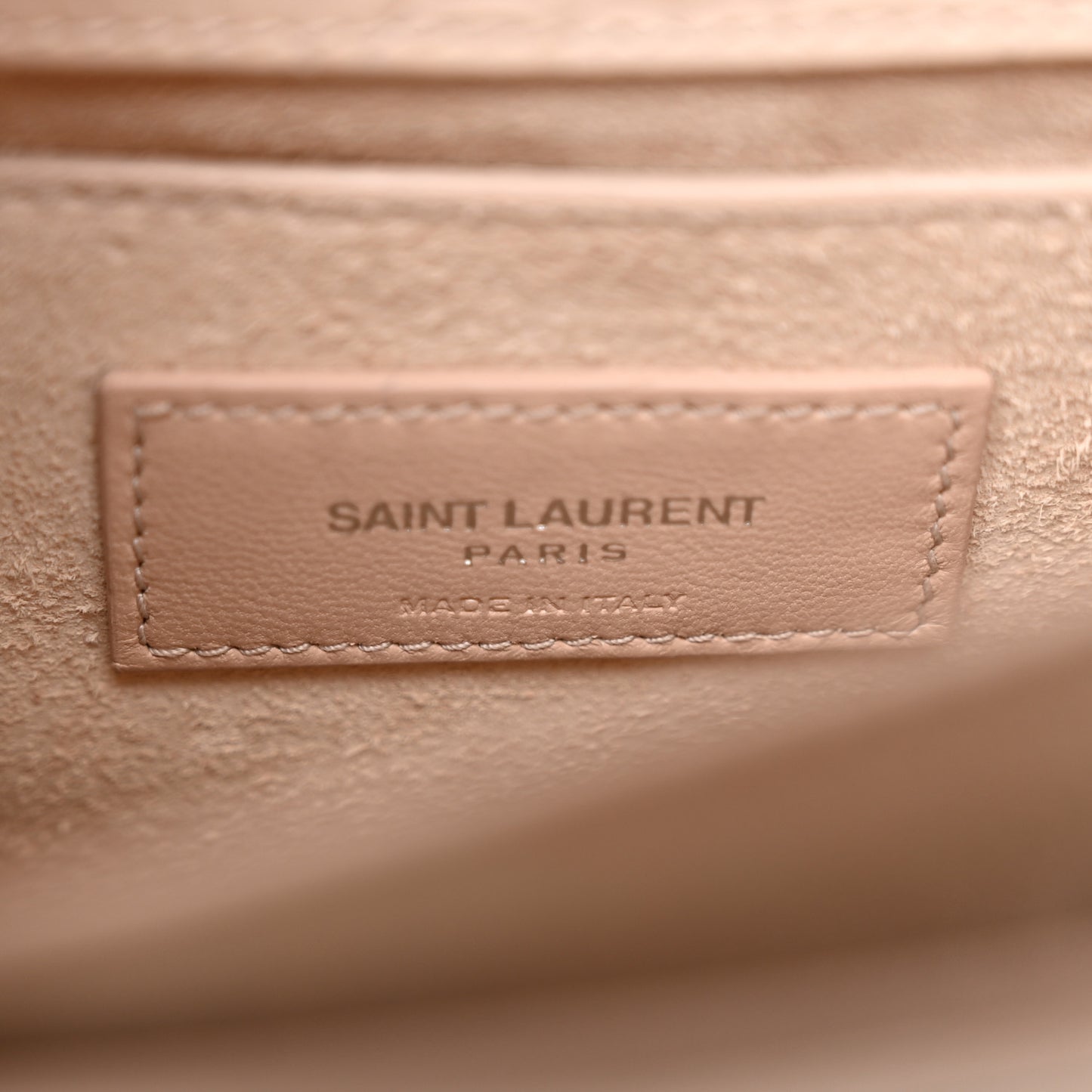 Calfskin Crocodile Embossed Medium Monogram Sunset Dark Beige