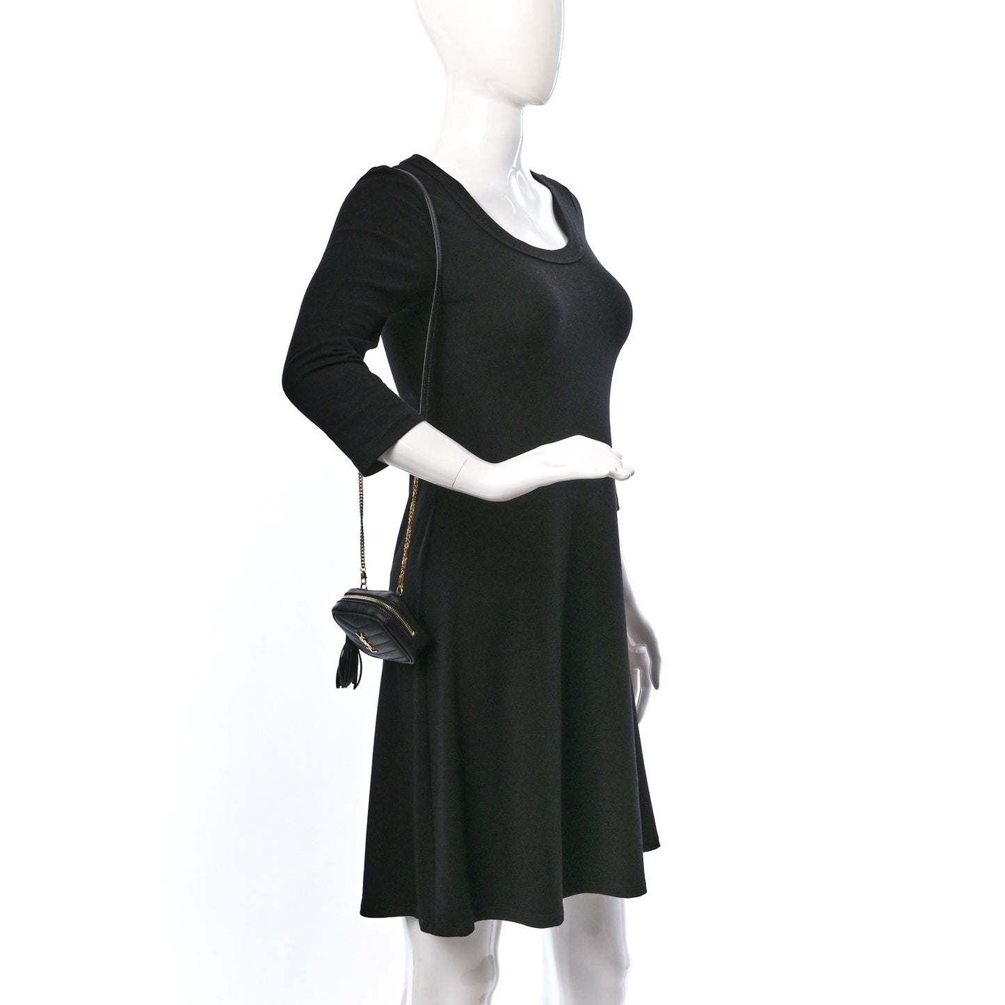 Grain De Poudre Matelasse Monogram Baby Lou Camera Bag Black