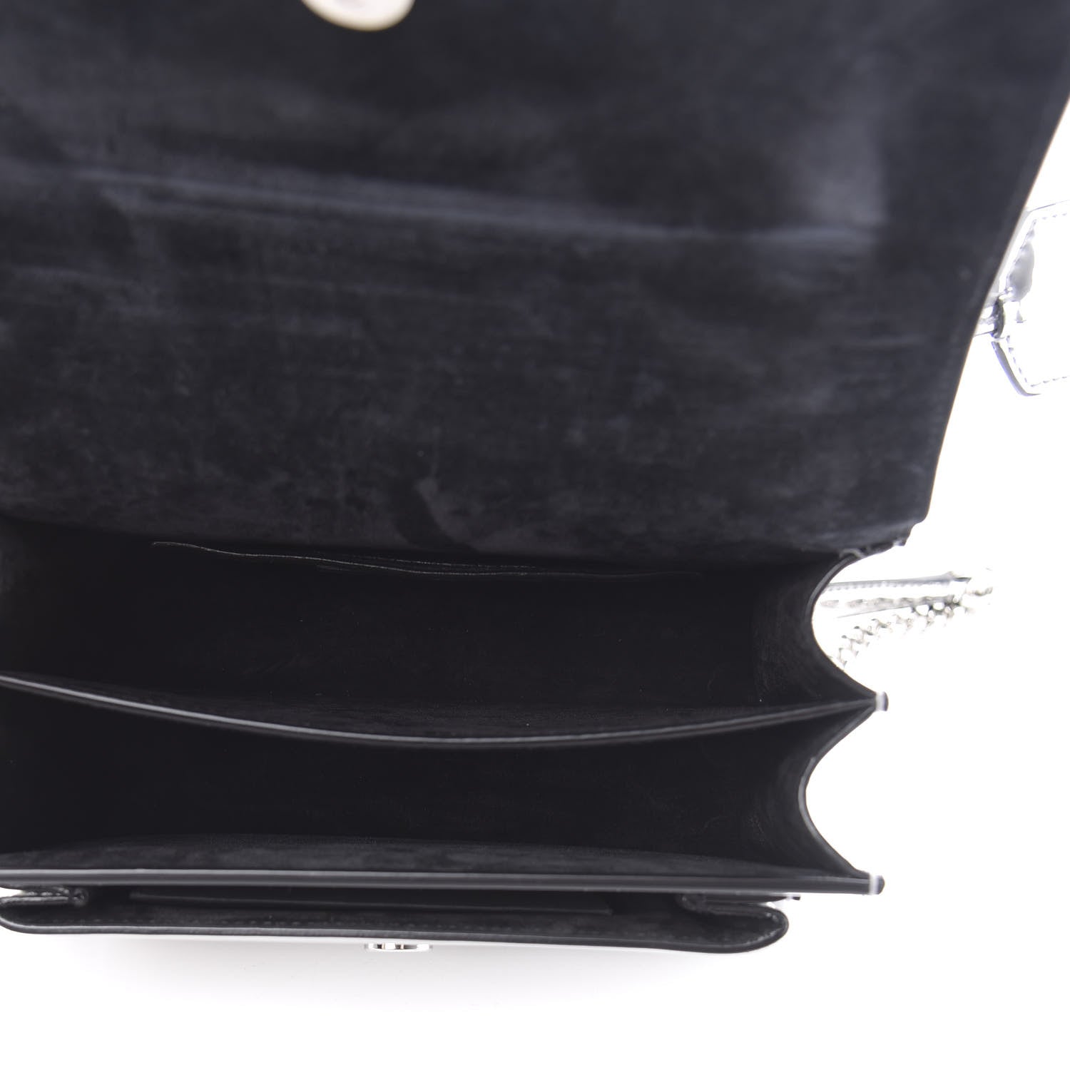 Saint Laurent Metallic Calfskin Small Monogram Sunset Silver 4 of 10