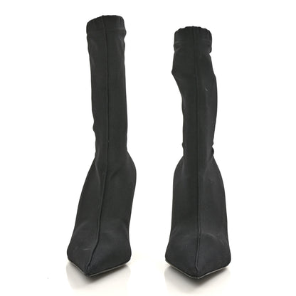 Balenciaga Jersey Crepe Extreme Pointed Toe Knife Booties 38 Black 2 of 6