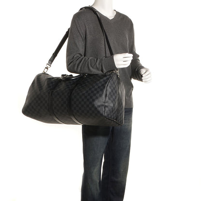Louis Vuitton Damier Graphite Keepall Bandouliere 55 2 of 8