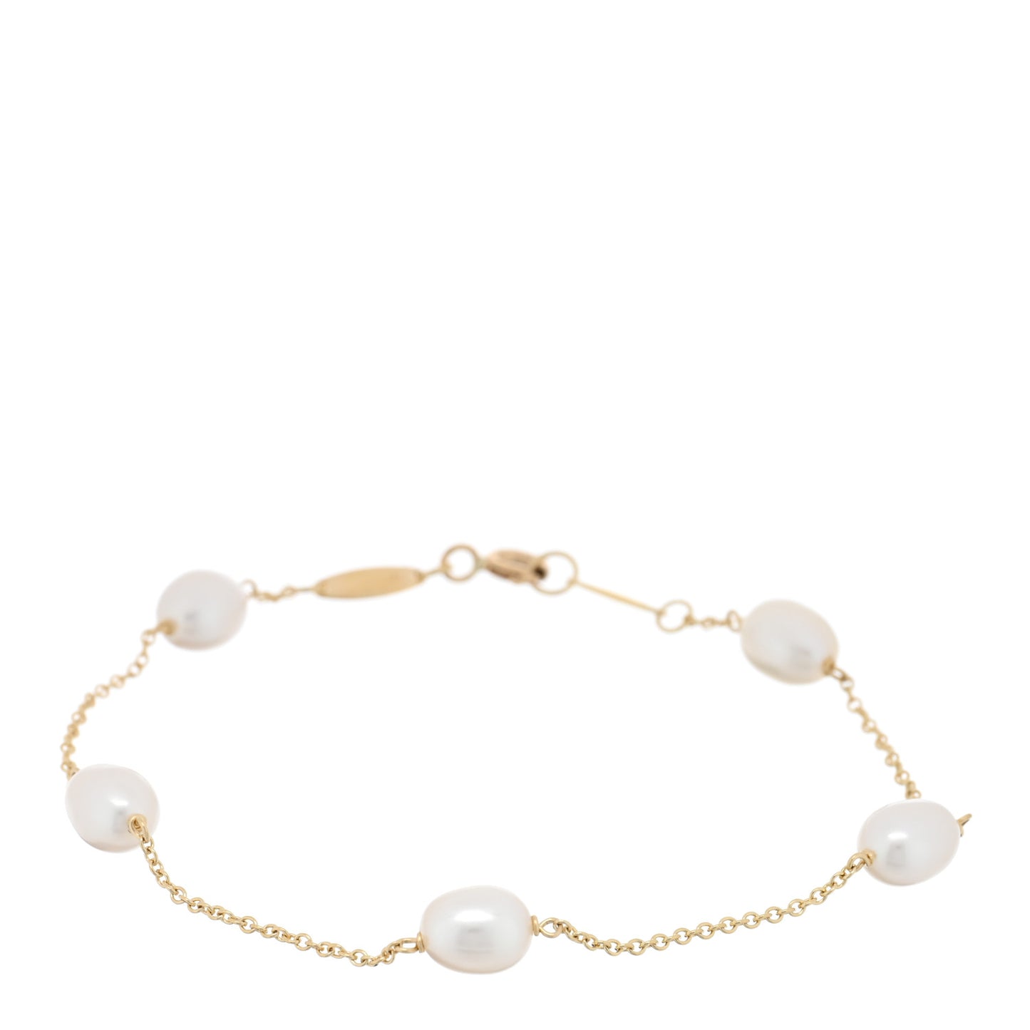 18K Yellow Gold Pearl 5.5-6mm Elsa Peretti Pearls By The Yard Bracelet