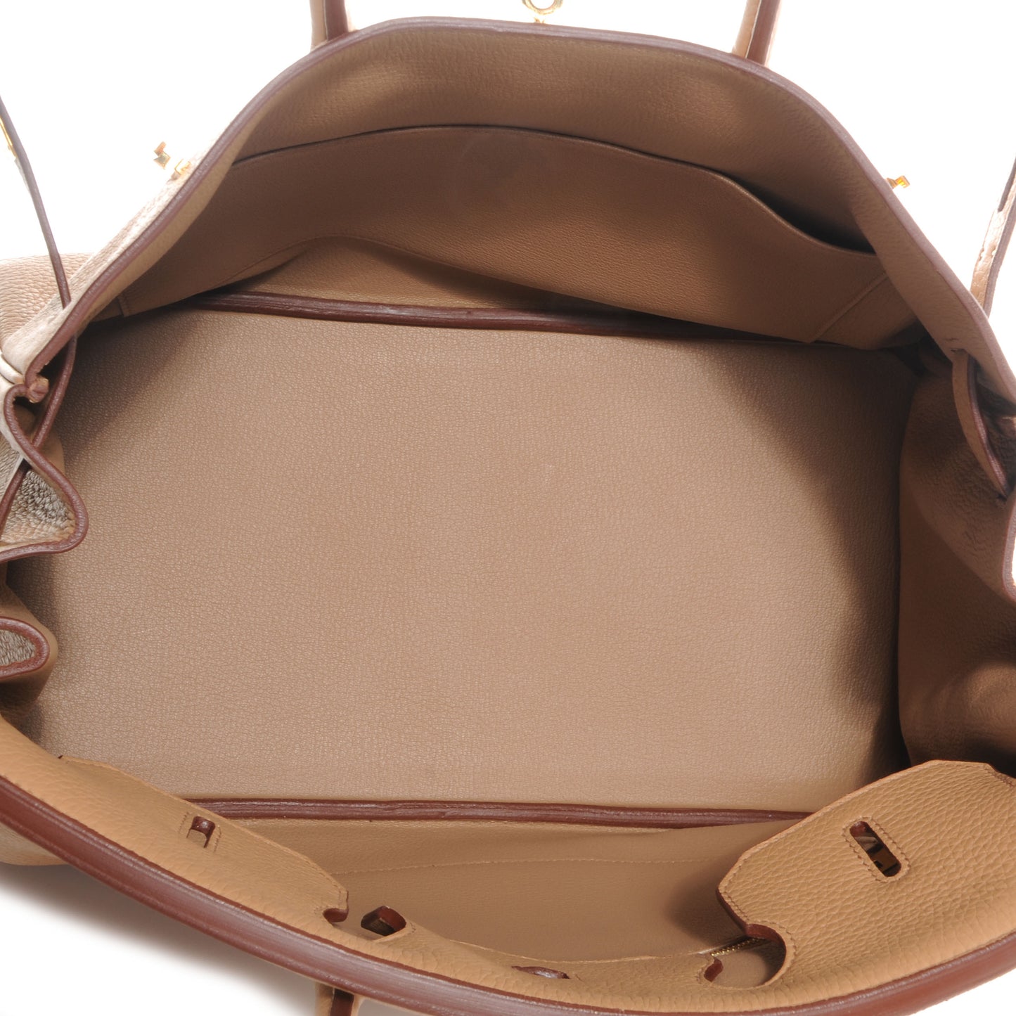 Taurillon Clemence Birkin 35 Tabac Camel