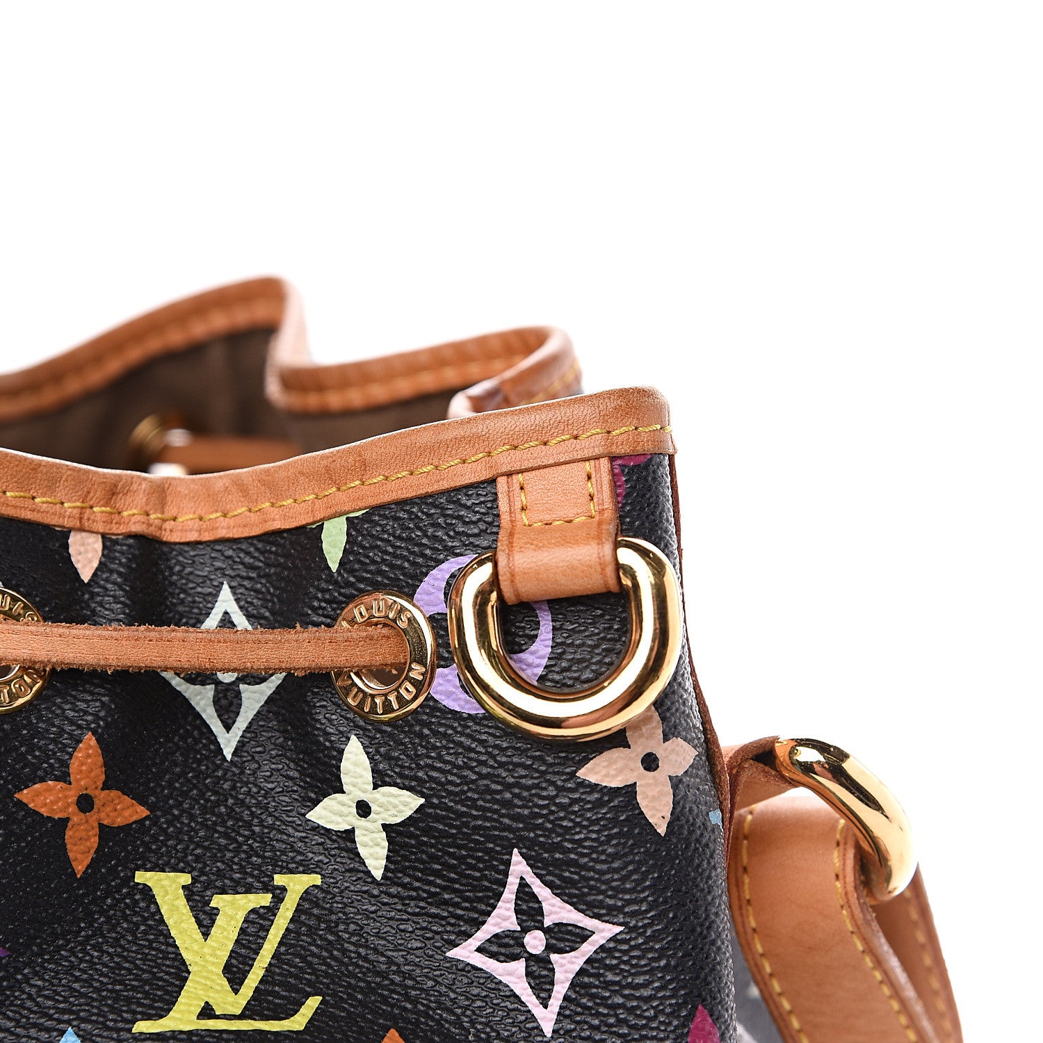 Louis Vuitton Monogram Multicolor Petit Noe Black 8 of 14