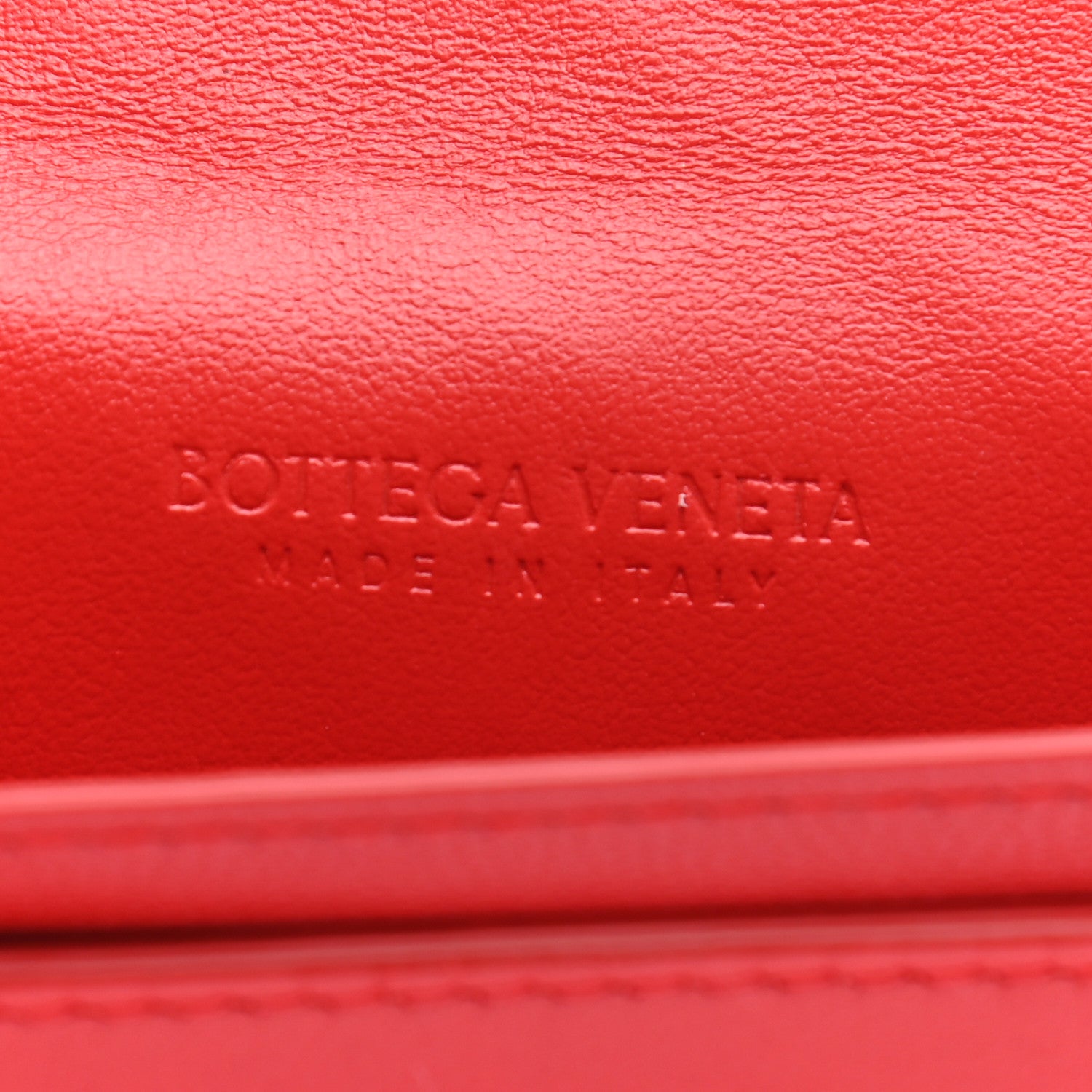Bottega Veneta Nappa Intrecciato Card Holder Red 6 of 6