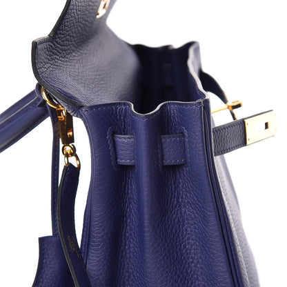 Hermes Taurillon Clemence Kelly Retourne 28 Bleu Encre 21 of 41