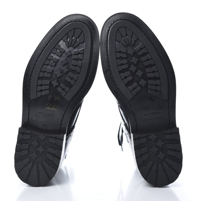 Saint Laurent Smooth Calfskin Mens Army Lace Up Boots 41 Black 5 of 7