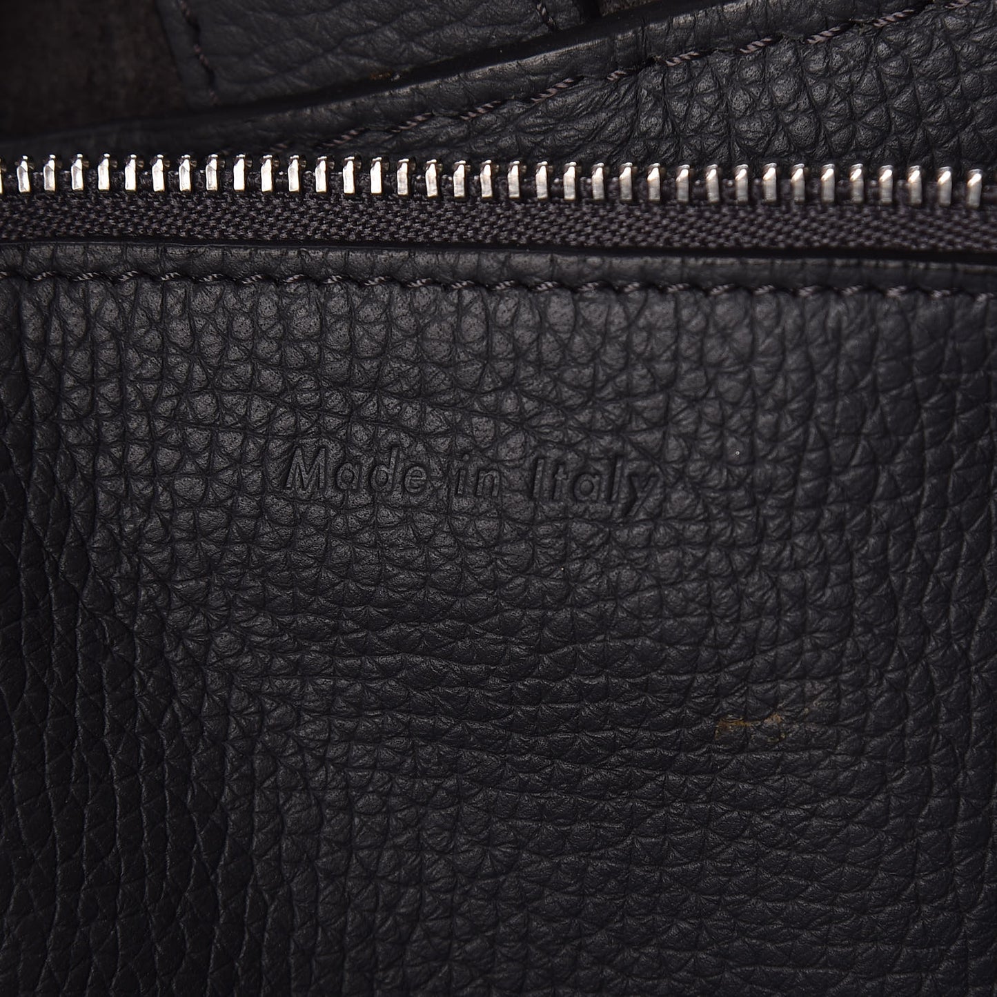 Supple Grained Calfskin Small Big Bag Anthracite