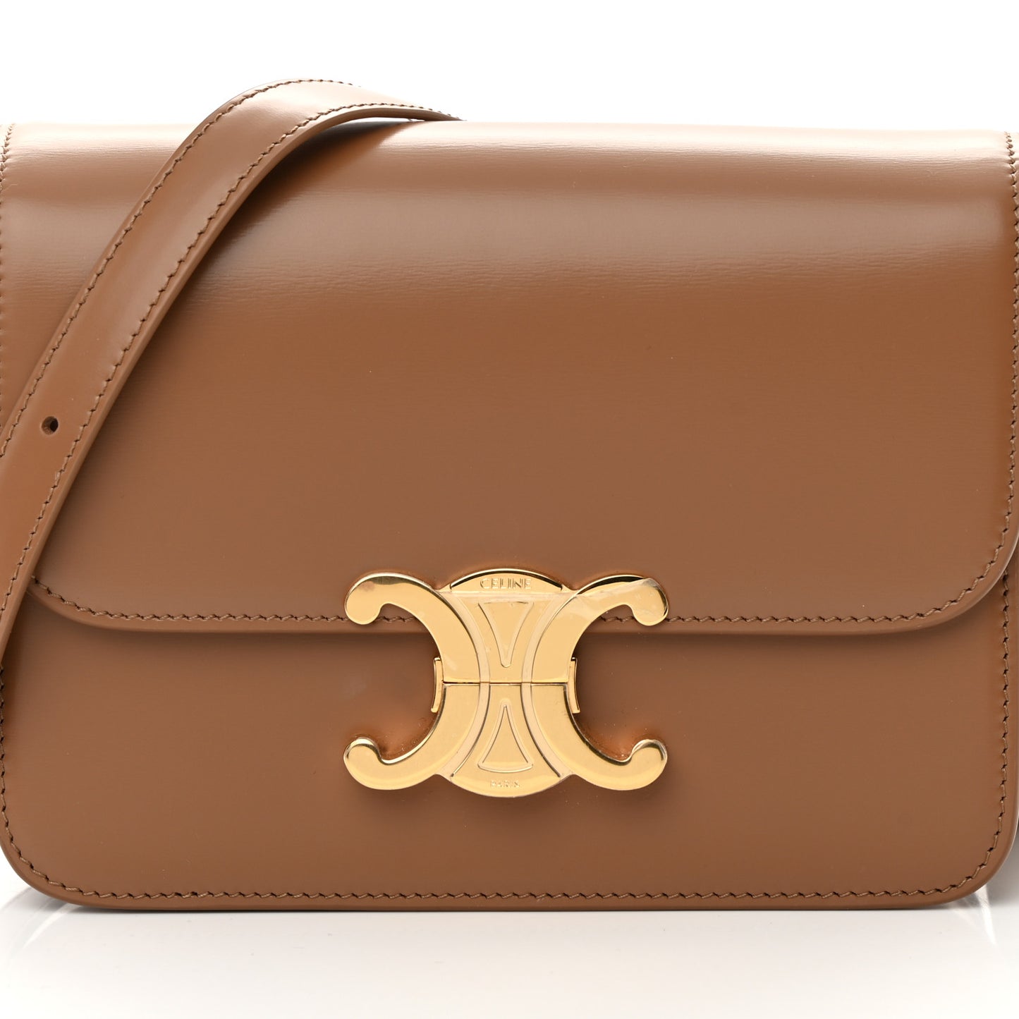 Shiny Calfskin Teen Triomphe Bronze