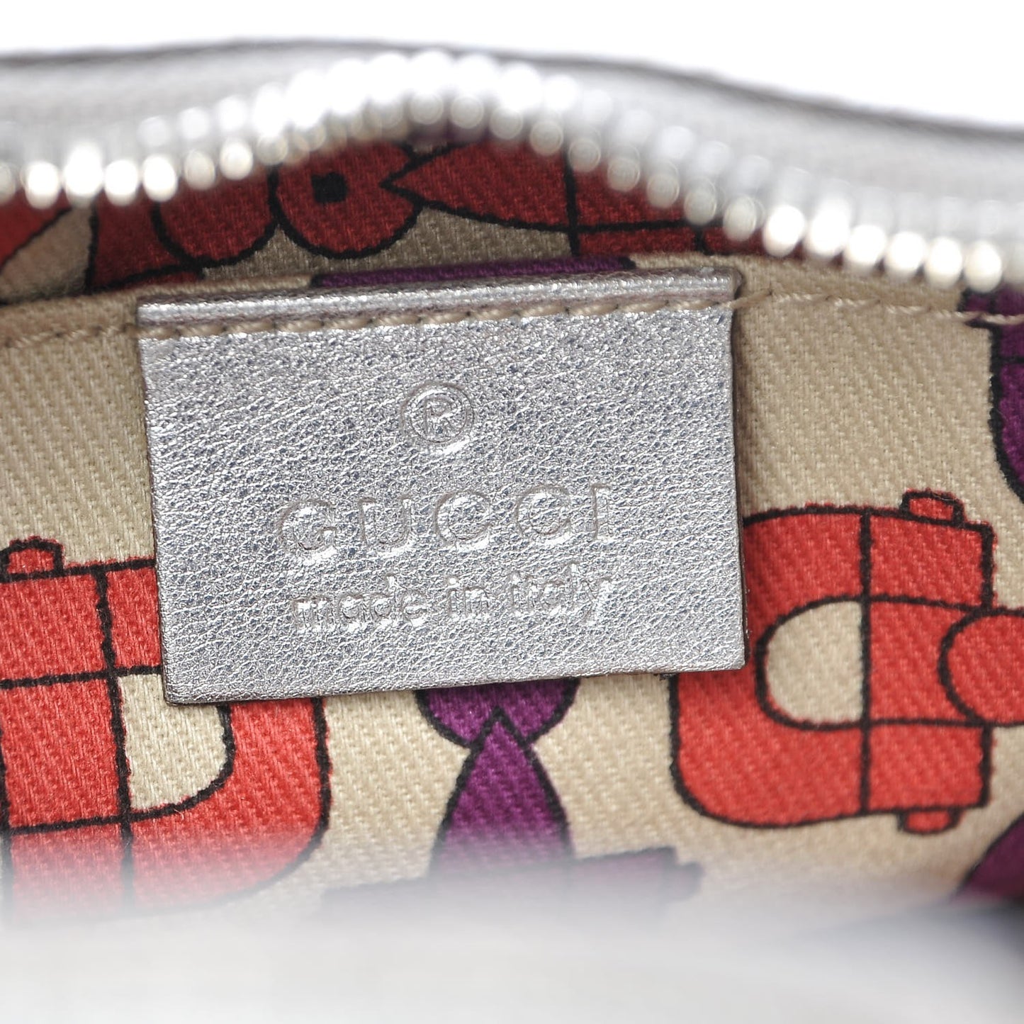 Metallic Guccissima Small Princy Hobo Silver