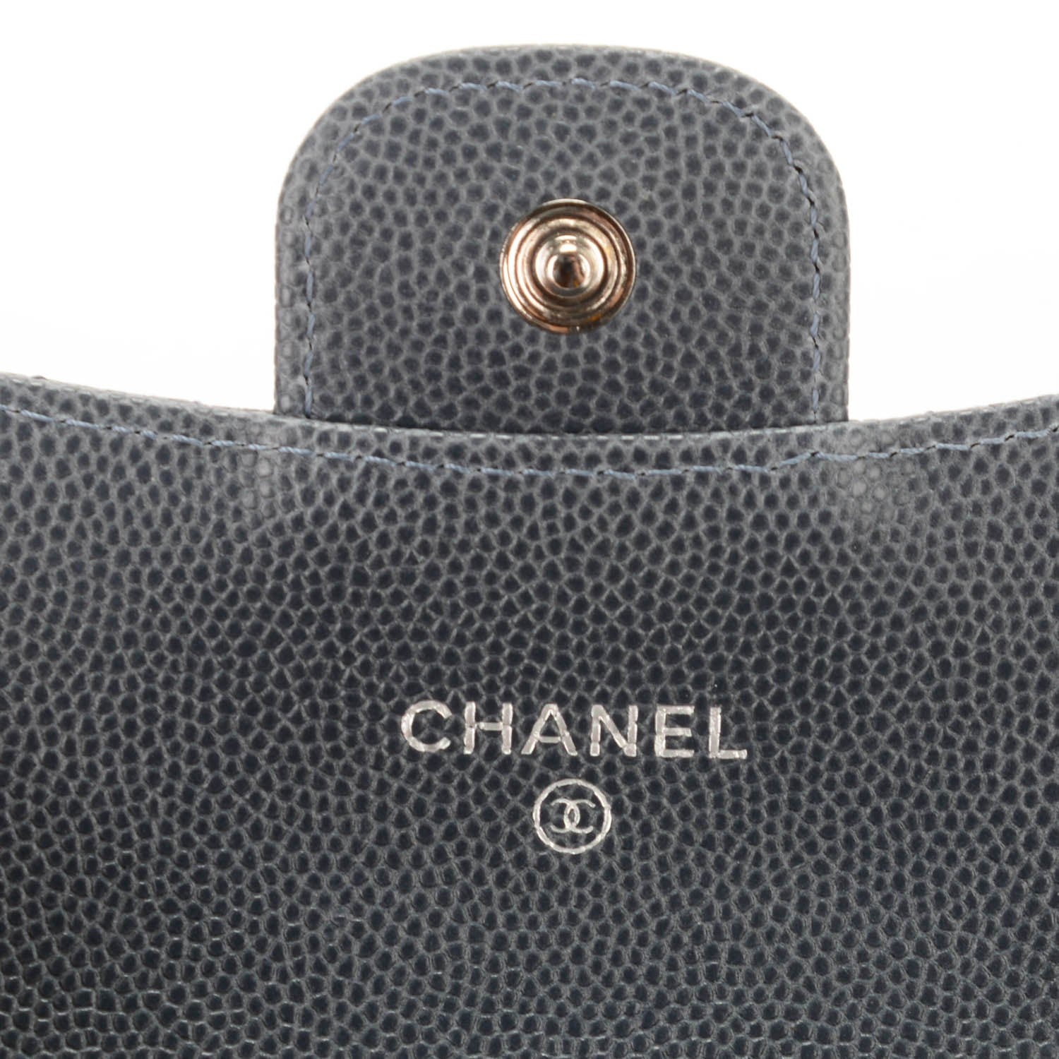 Chanel Caviar Quilted Card Holder Grey 6 of 8