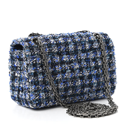 Chanel Tweed Quilted 2.55 Reissue Mini Flap Blue 3 of 11