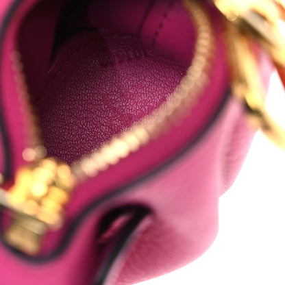 Loewe Calfskin Elephant Coin Purse Bag Charm  Fuchsia 6 of 9
