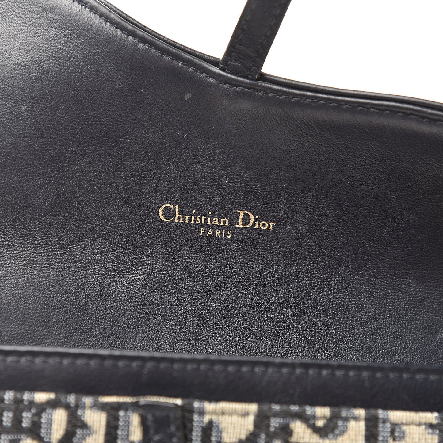 Oblique Saddle Chain Wallet Blue