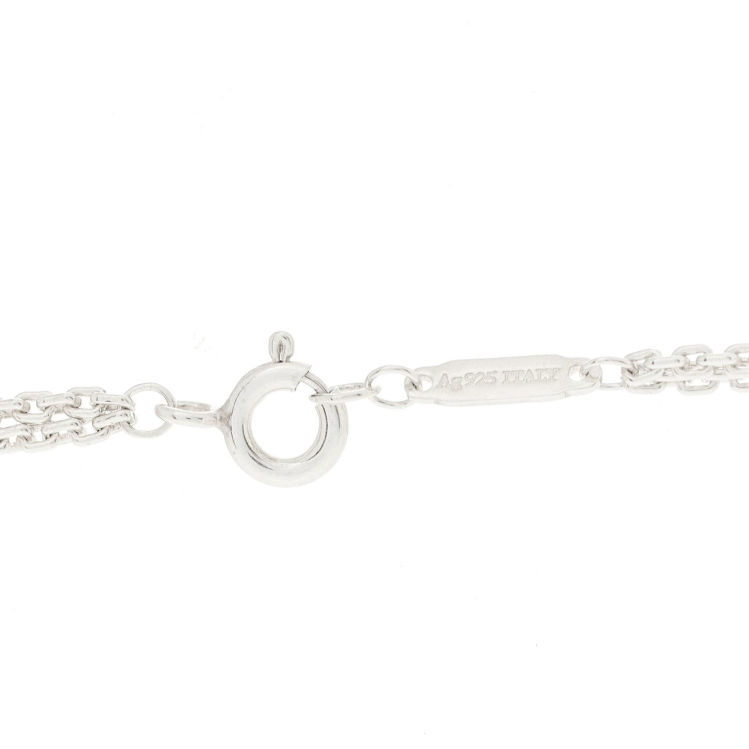Tiffany Sterling Silver Double HardWear Link Pendant Necklace 5 of 5