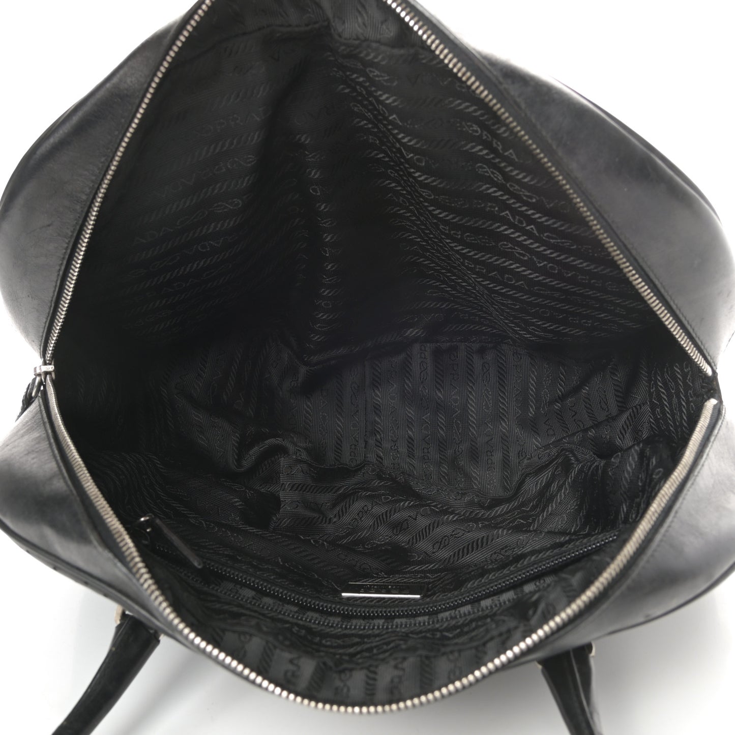 Vitello Drive Perforated Bowling Bag Black