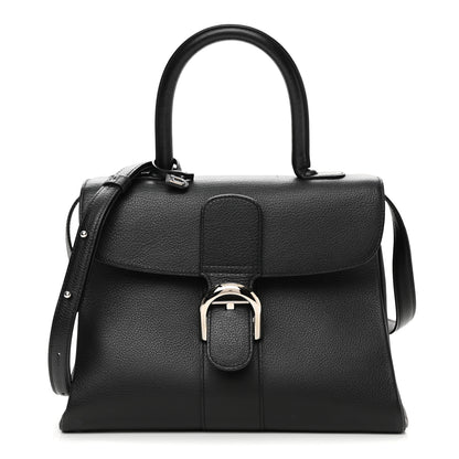 Delvaux Grained Calfskin MM Brillant Satchel Black 1 of 11