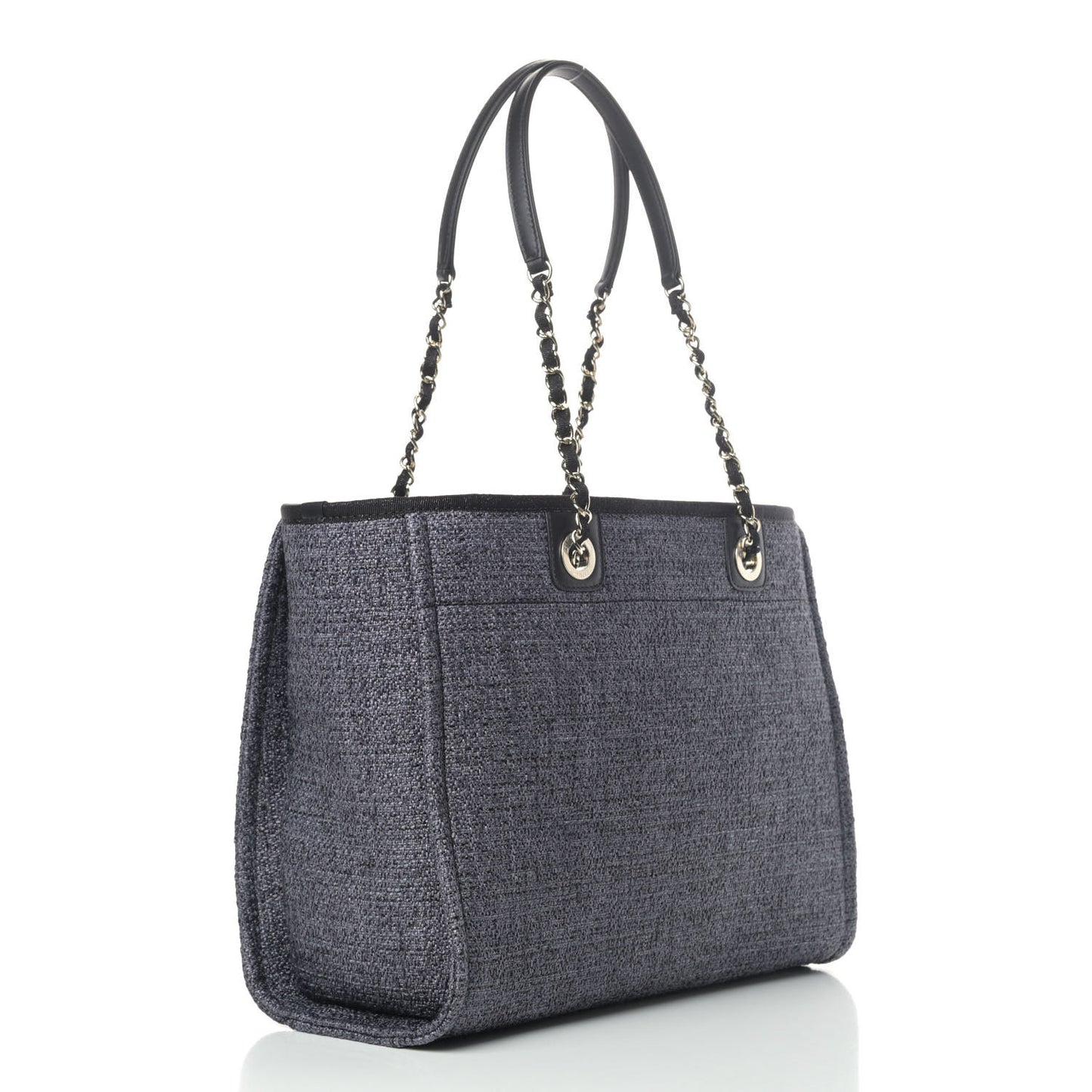 Lurex Boucle Small Deauville Tote Black