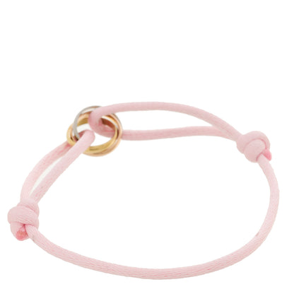 Cartier 18K Pink Yellow White Gold Trinity Adjustable Cord Bracelet Pink 2 of 7