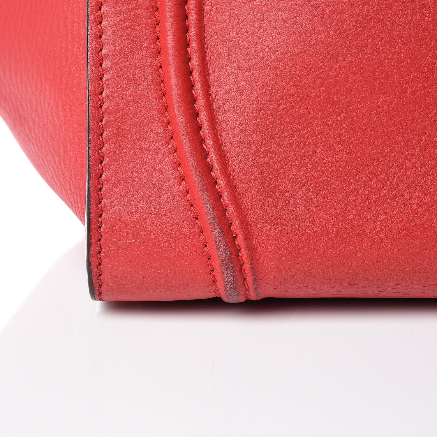 Celine Supple Calfskin Medium Phantom Luggage Vermillion 11 of 21