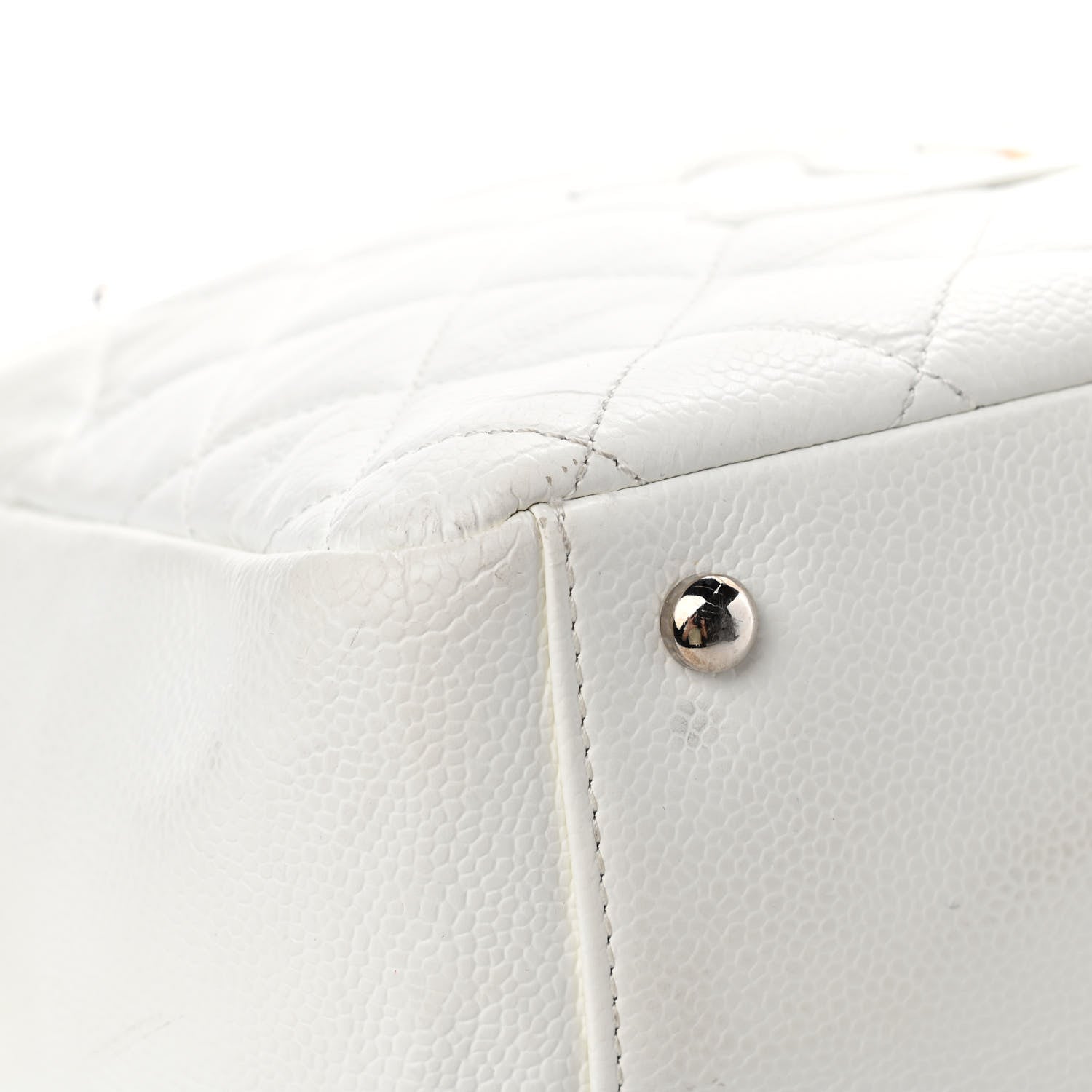 Chanel Caviar Quilted Petit Timeless Tote PTT White 11 of 22
