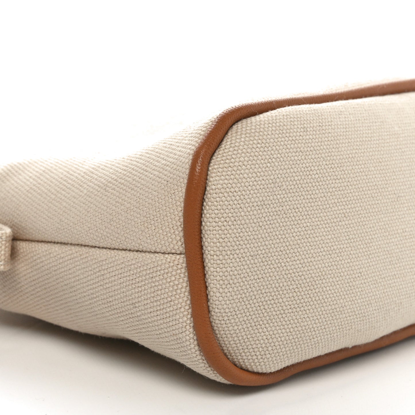 Cotton Canvas Mini Bolide Travel Cosmetic Pouch Naturel