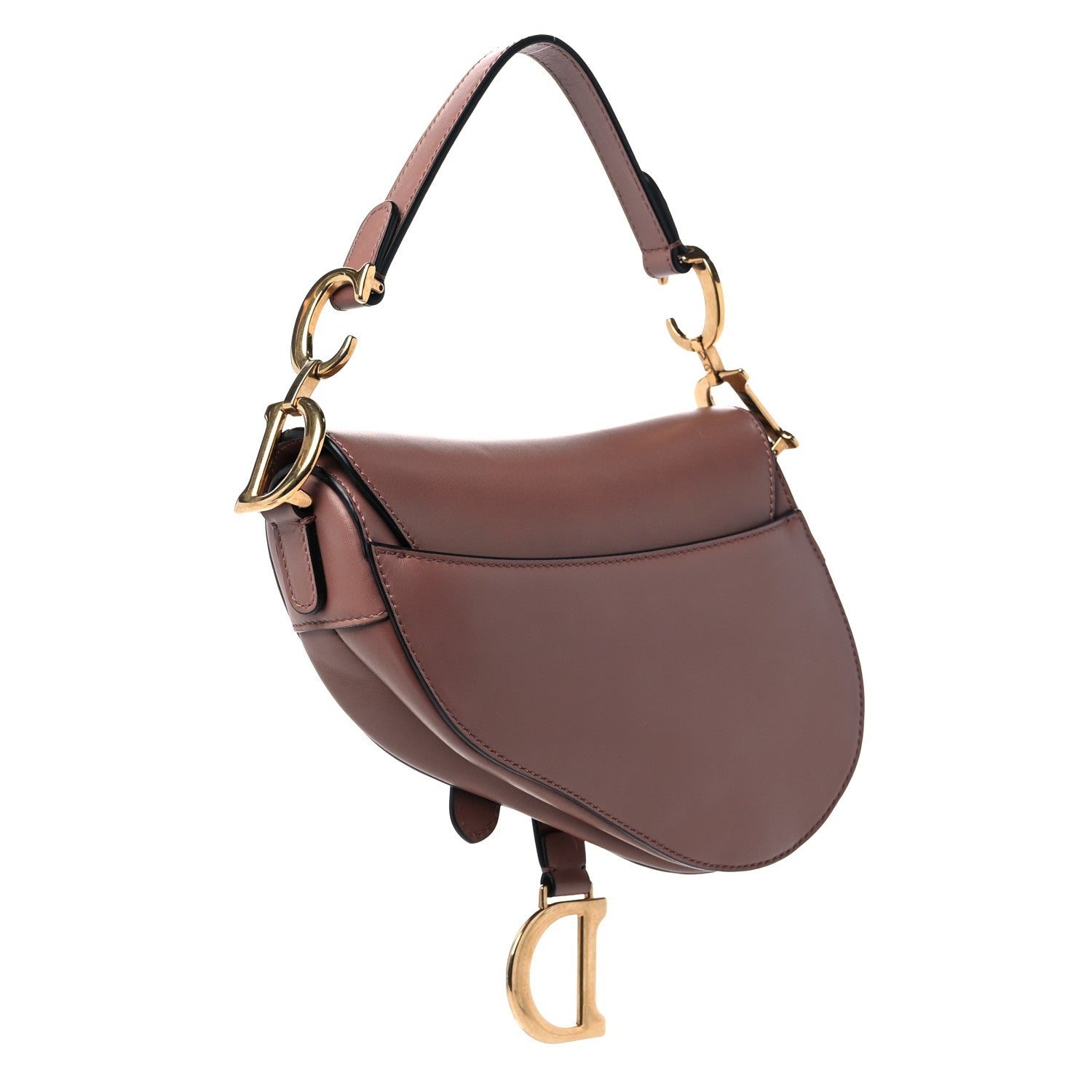 Christian Dior Calfskin Mini Saddle Bag Taupe 3 of 11