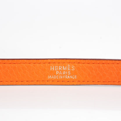 Hermes Taurillon Clemence Kelly Retourne 35 Orange 18 of 22