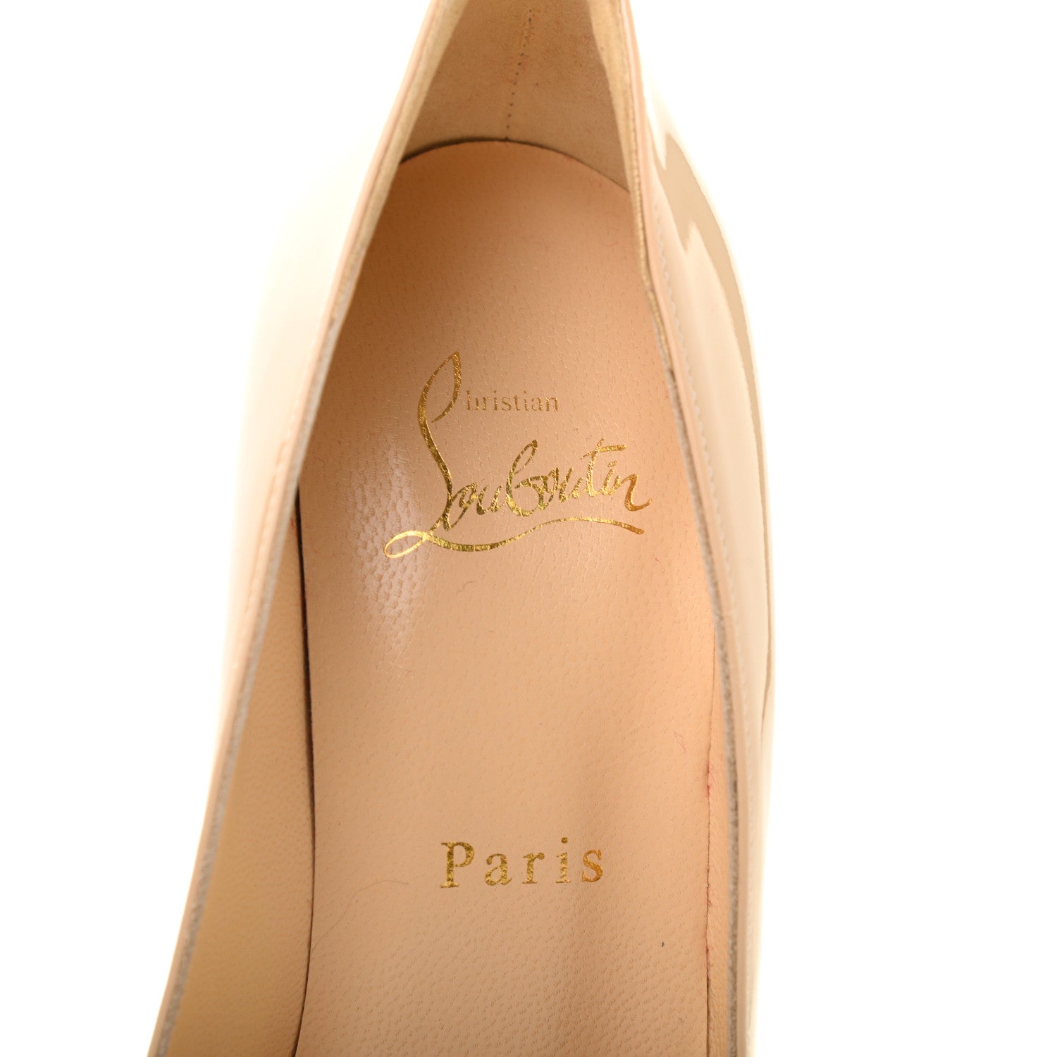 Christian Louboutin Patent Dirditta 160 Pumps 37.5 Nude 7 of 7