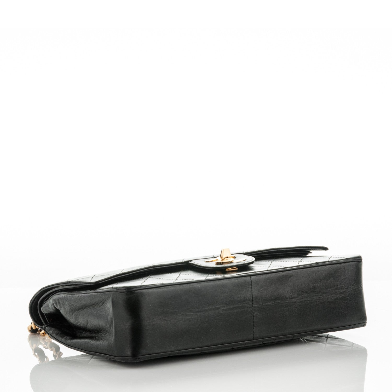 Chanel Lambskin Quilted Medium Double Flap Black 4 of 8