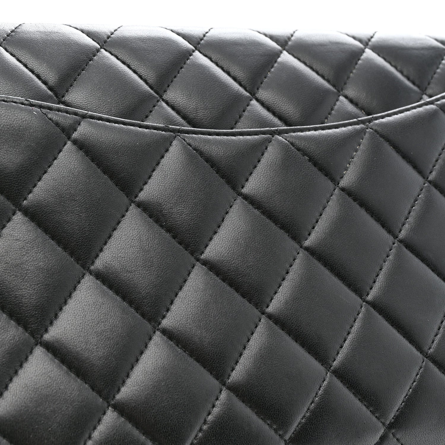 Chanel Lambskin Quilted Clutch With Chain Flap Black 14 of 14