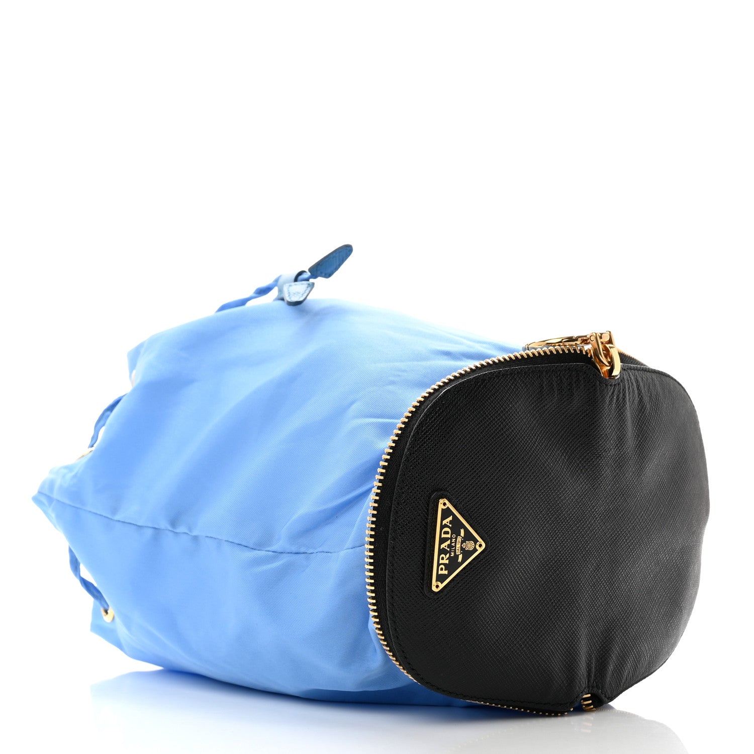 Prada Saffiano Tessuto Travel Pouch Black Pervinca 6 of 8